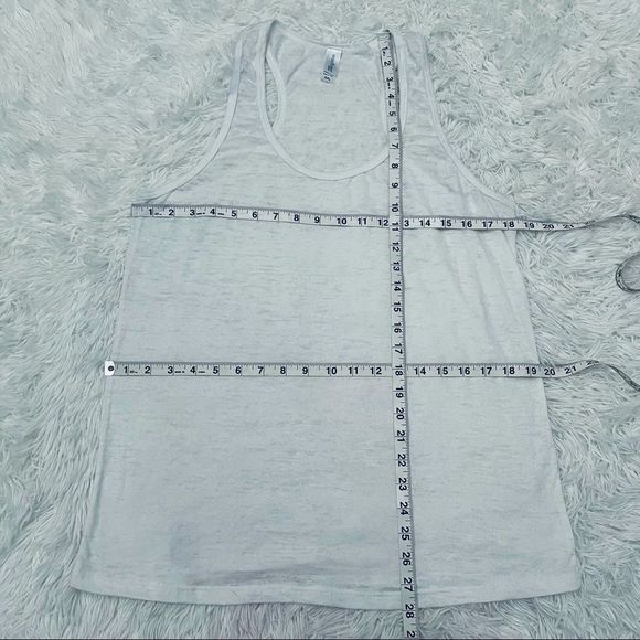 NWOT Over the Limit Burnout Racerback Tank Top Marled - Picture 13 of 15